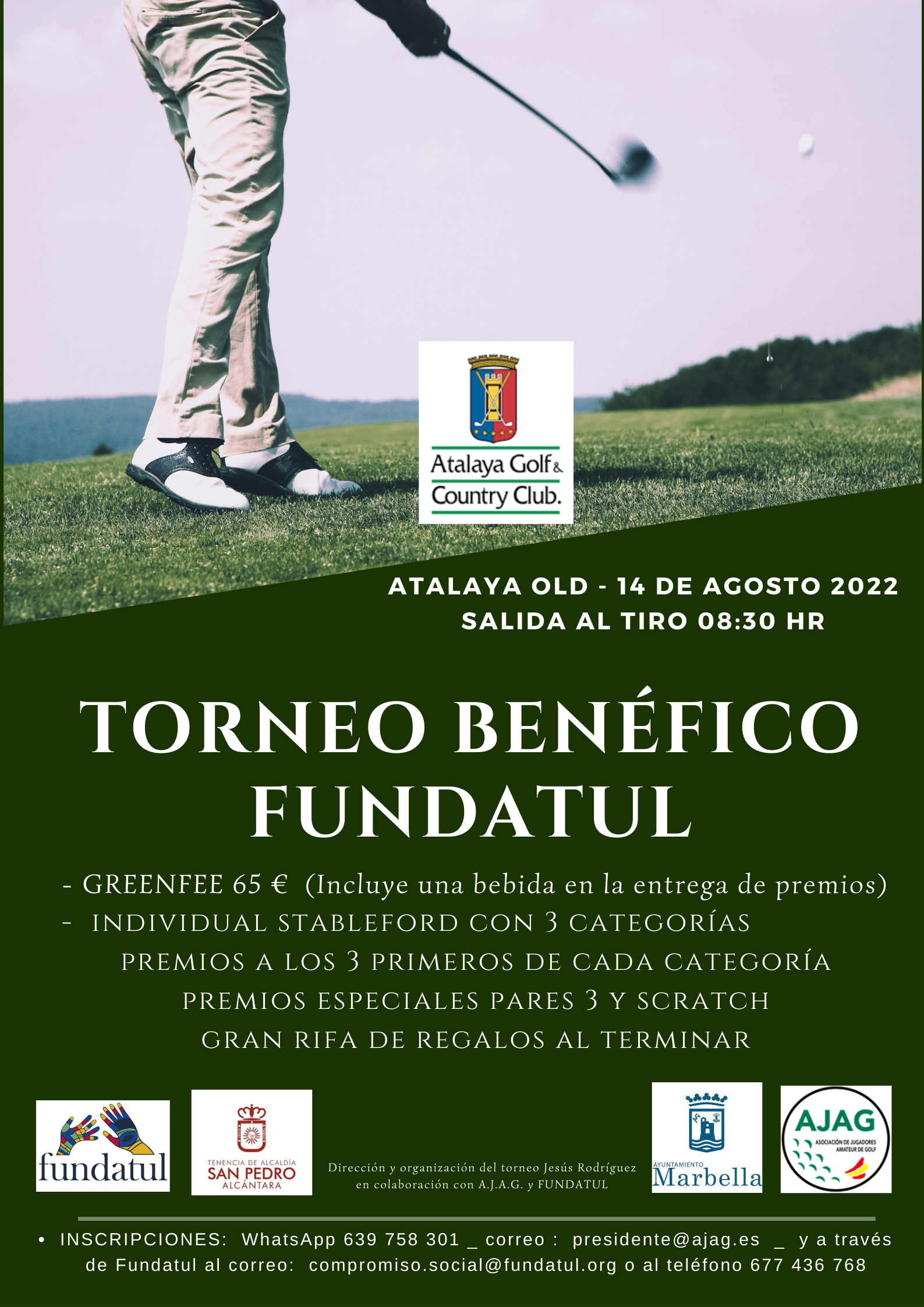 La Tenencia de Alcaldía de San Pedro Alcántara respalda el torneo benéfico de golf a favor de Fundatul que tendrá lugar el domingo 14 de agosto